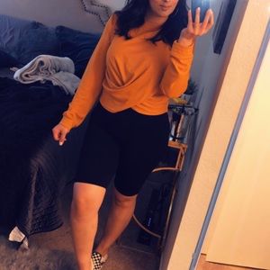 Orange Zara sweater